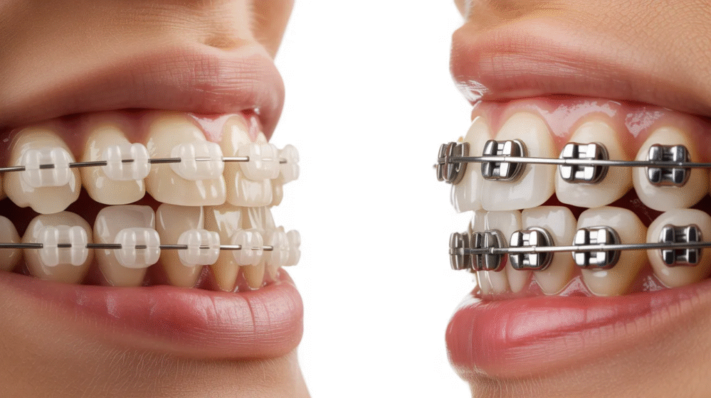 Clear Braces vs Metal Braces