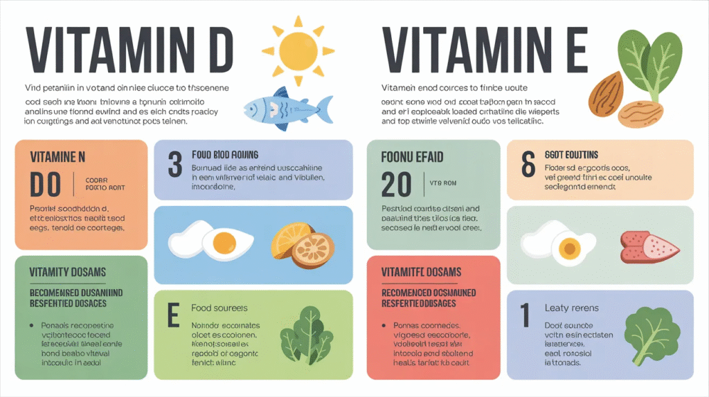 Vitamin D and E